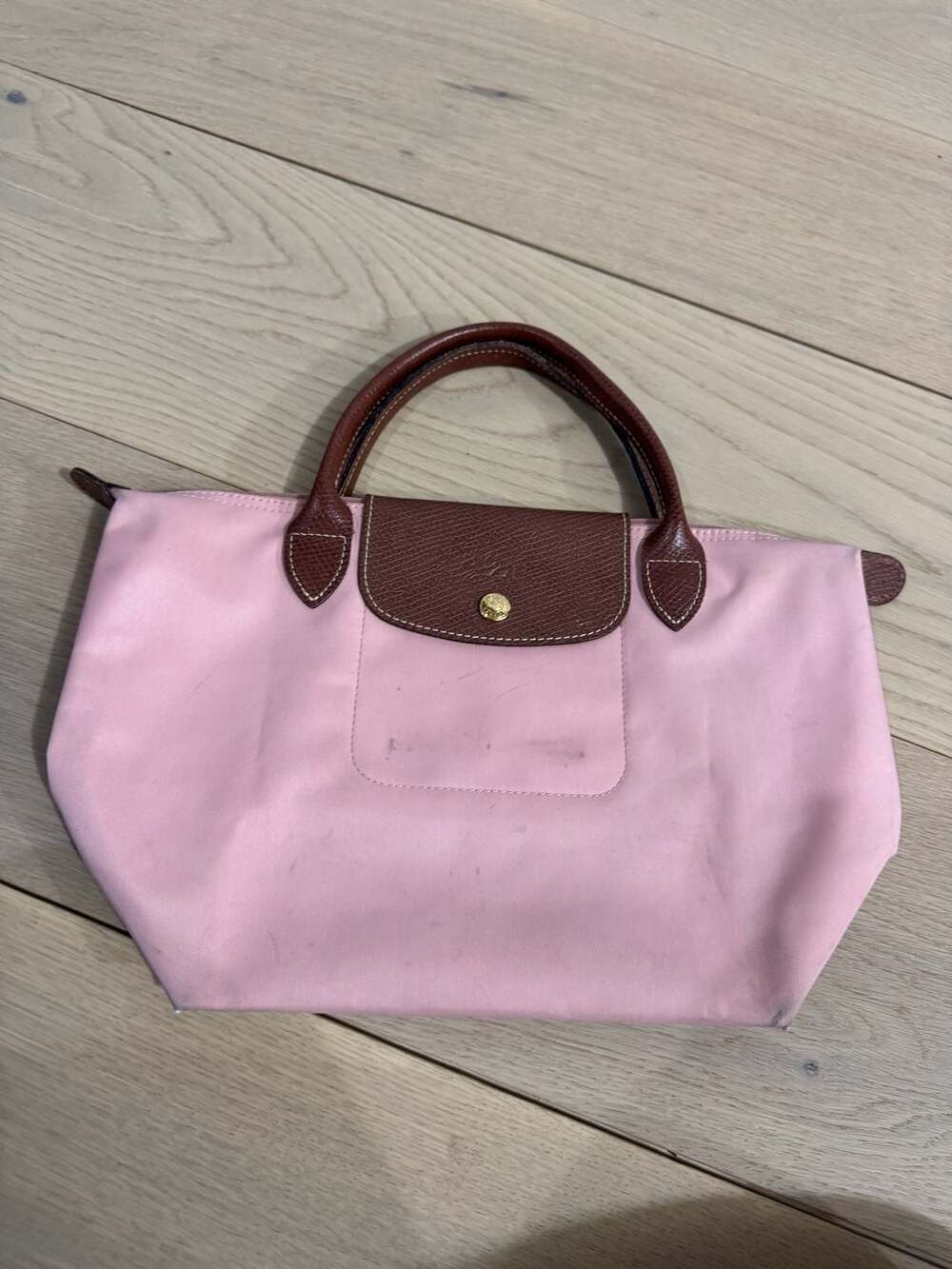 Longchamp Le Pliage Original Top Handle Bag, Small, Pink